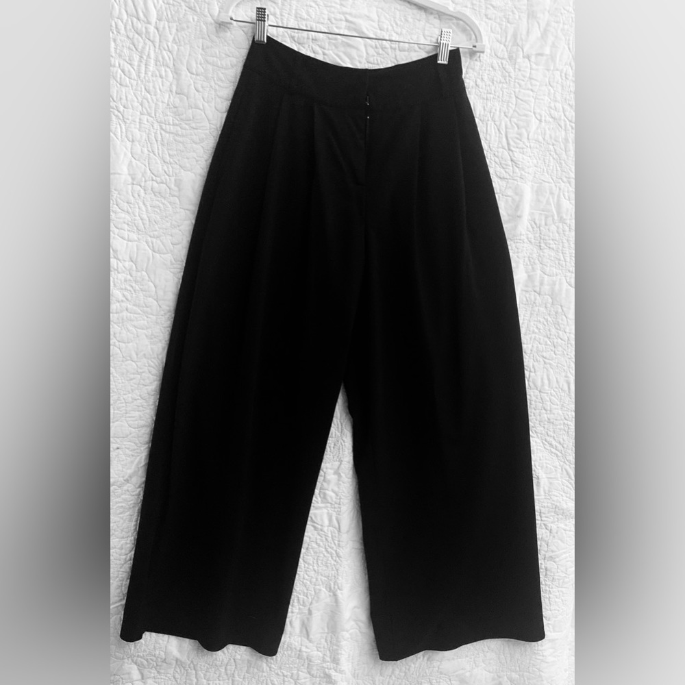Black‎ Wide Leg Trousers by Flying Tomato.